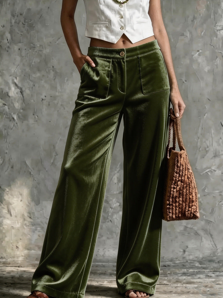 Pantalones anchos de pana de alta calidad