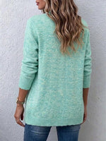 Lockerer, knopfloser Strick-Cardigan mit Taschen