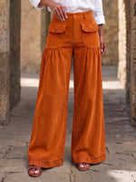 Pektena-Hem Buton-Akcento Denim Jeans
