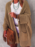 Cozy Casual Oversized Chunky Knit Open Front Cardigan