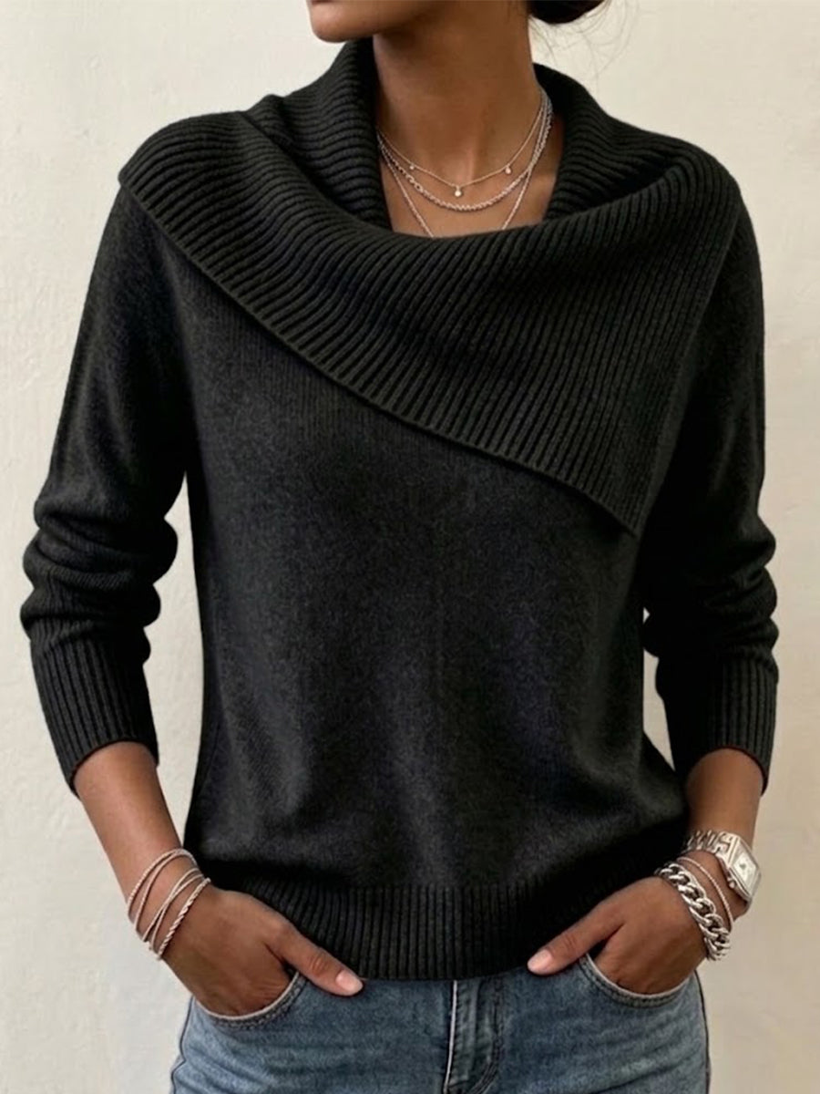 Slim-fit Collared Sweater With A Playful, Retro Vibe