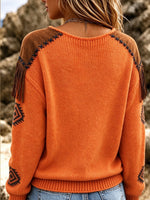 Jersey de punto jacquard con calavera del desierto occidental