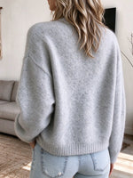 Cozy Multi-Color Button Knit Cardigan