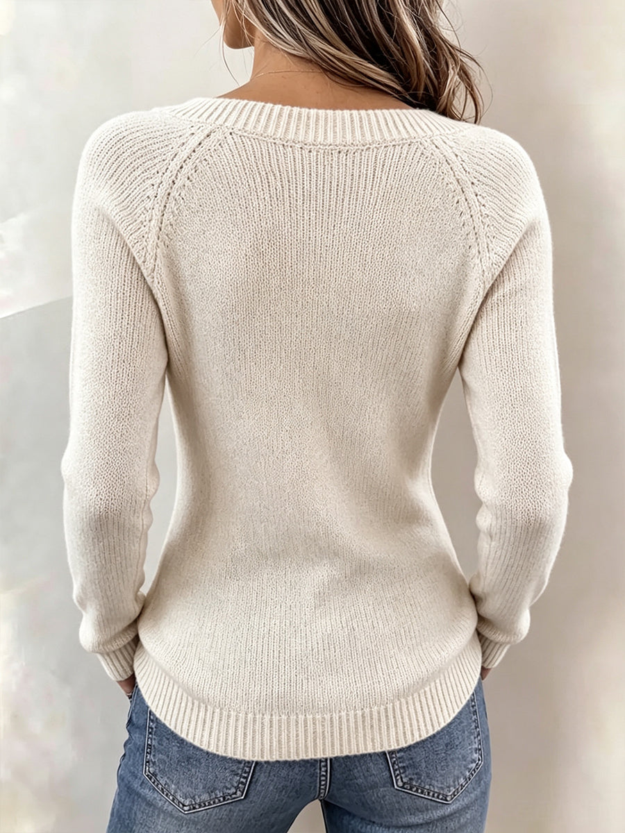 Cozy Cutout Knit Pullover
