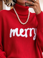 Casual Stylish "merry" Holiday Sweater