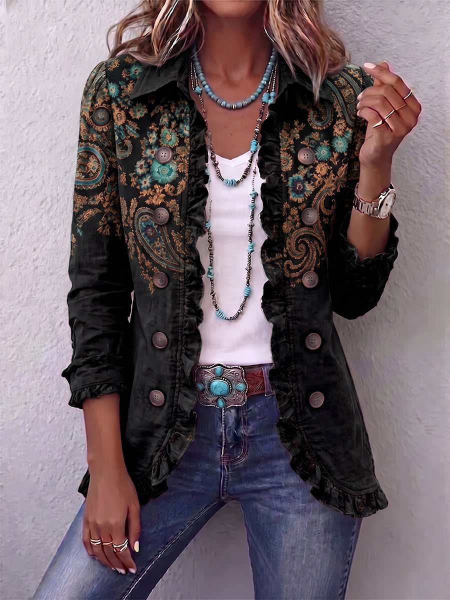 Bohema Paisley Ruffle Jacket