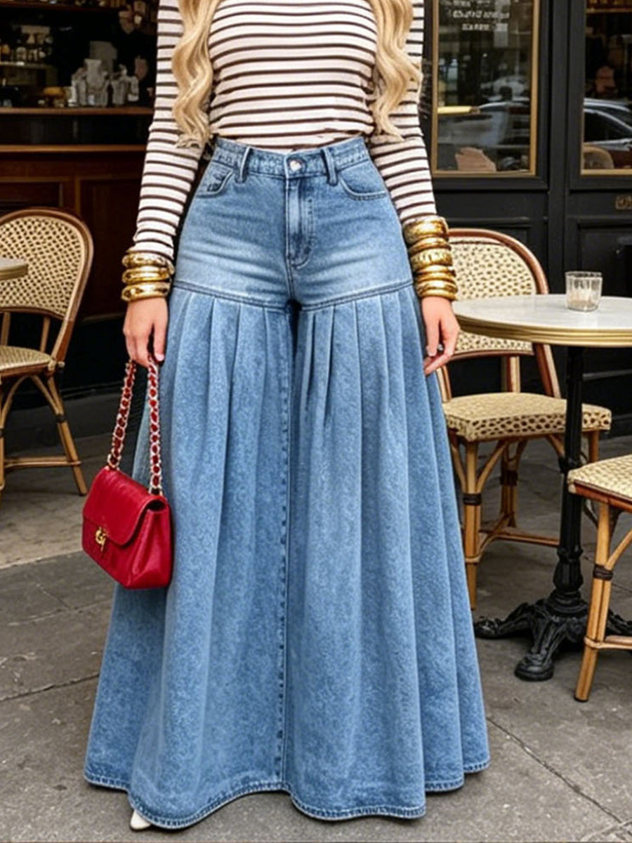 Stylish Casual Wide-leg Jeans