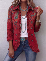 Bohemian Paisley Ruffle Jacket