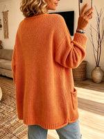 Chic V-Neck Pocket Knit Sweater
