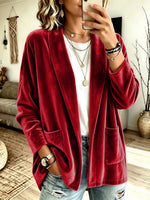 Kuscheliger Samt-Cardigan