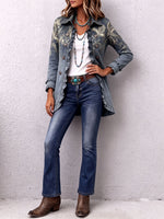 Casual Bootcut Stretch Flared Jeans