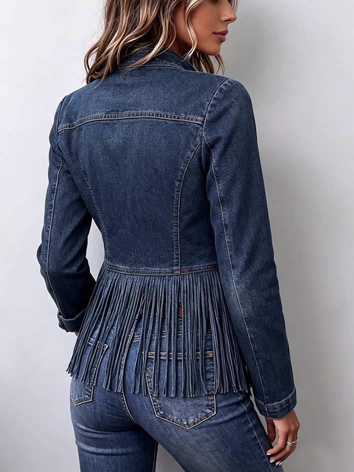 Boho Chic Vintage-inspired Denim Jacket