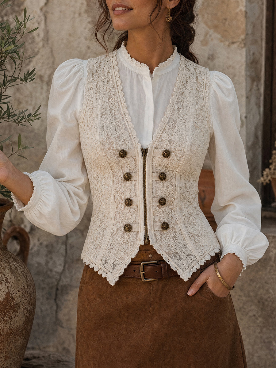 Böhmisches Vintage-Spitzen-Camisole