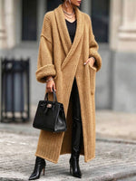 Cardigan lungo dalla vestibilità comoda, a maglia grossa, con collo a scialle