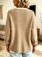 Cozy Ribbed Asymmetrical Knit Cardigan