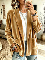 Kuscheliger Samt-Cardigan