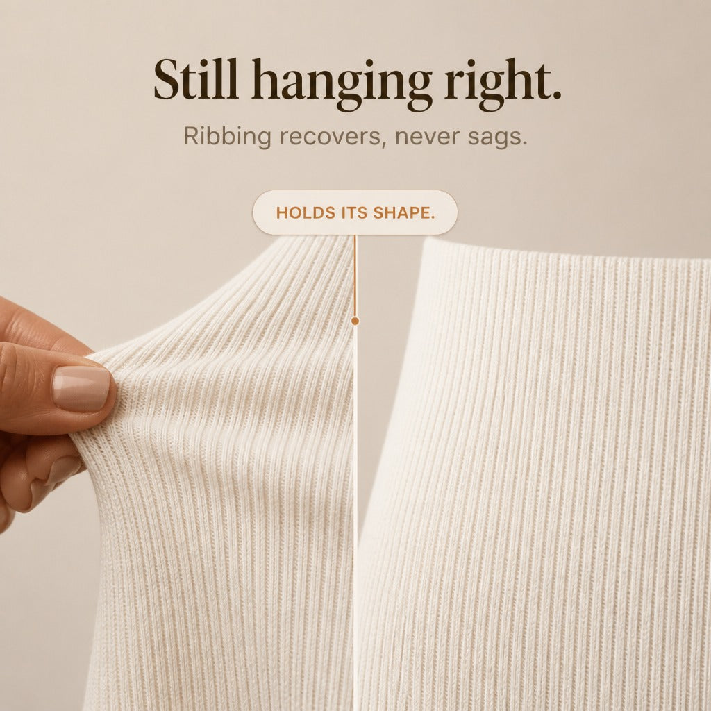 Cowl-Neck Ribbed Knit Sweater Dress