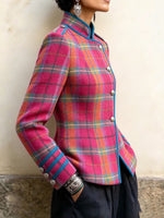 Giacca scozzese in stile vintage