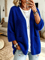 Cozy, Relaxed-fit Wool-blend Knit Cardigan