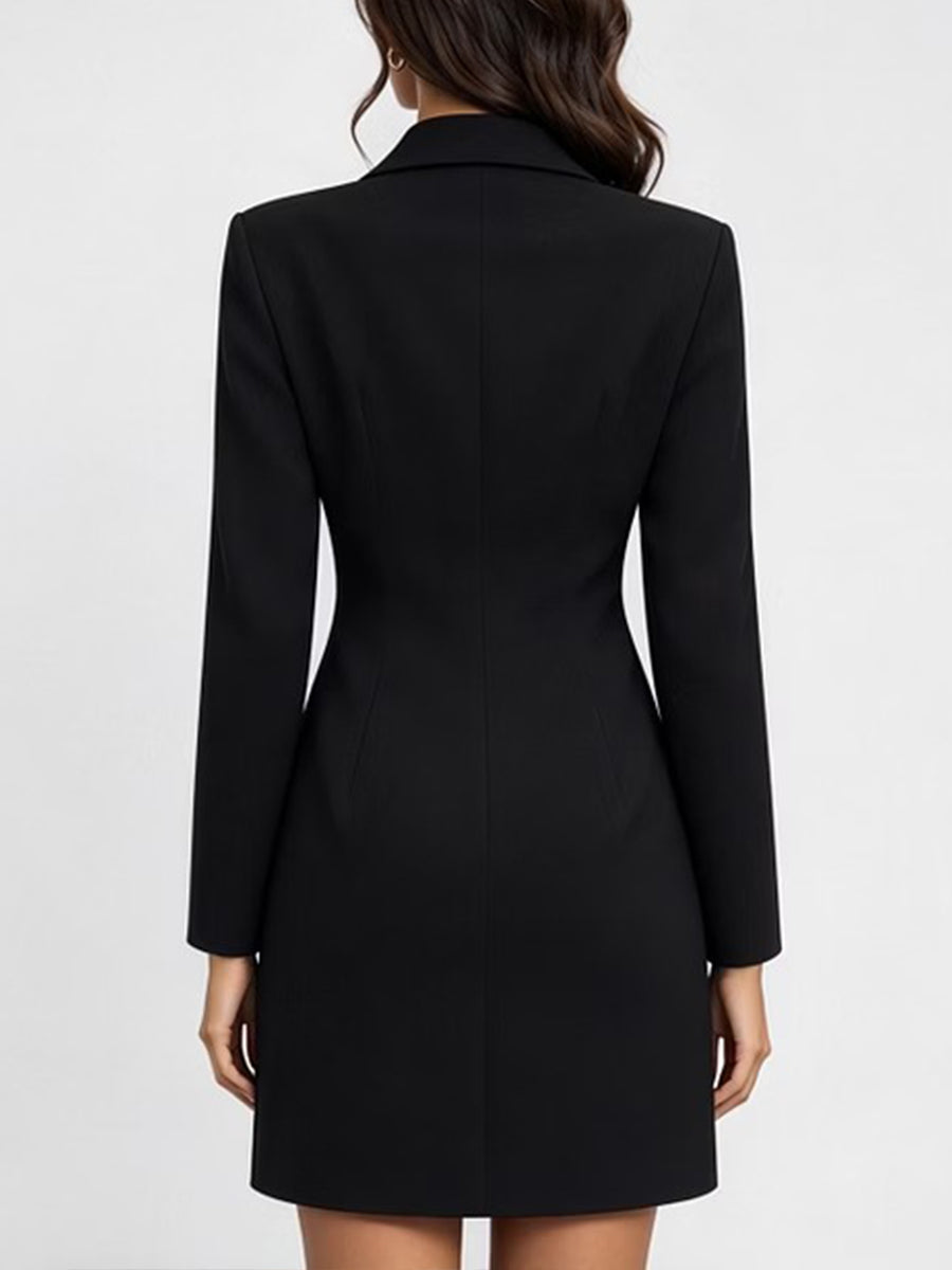 Minivestido asimétrico estilo blazer
