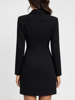 Minivestido asimétrico estilo blazer