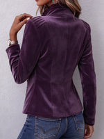 Chaqueta vaquera de ante sintético de inspiración vintage con ribete de volantes