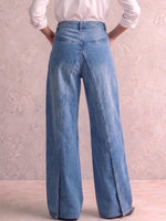 Women's High-waisted Casual Loose-fitting Wide-leg Jeans