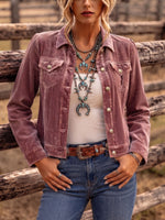 Boho Vintage-inspired Velvet Jacket