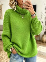 Schicker, gemütlicher Rollkragen-Strickpullover
