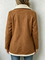 Casual Stand-collar Zip-up Teddy Fleece Jacket