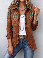 Bohemian Paisley Ruffle Jacket