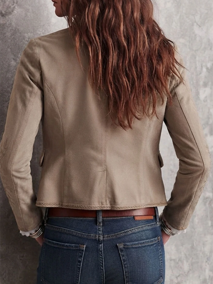 Vintage-inspired Elegant Floral Jacket