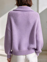 Eleganter Strick-Cardigan mit asymmetrischem Ausschnitt
