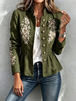 Vintage-inspired Elegant Peplum Jacket