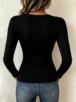 Chic Leopard-Mesh Paneled V-Neck Top