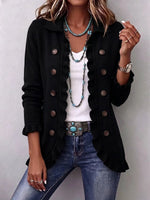 Chic Knit Ruffle-Trim Cardigan