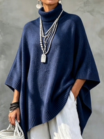 Chic Elegant Oversized Turtleneck Sweater