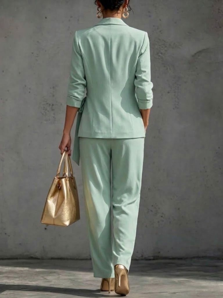 Elegante completo con lacci
