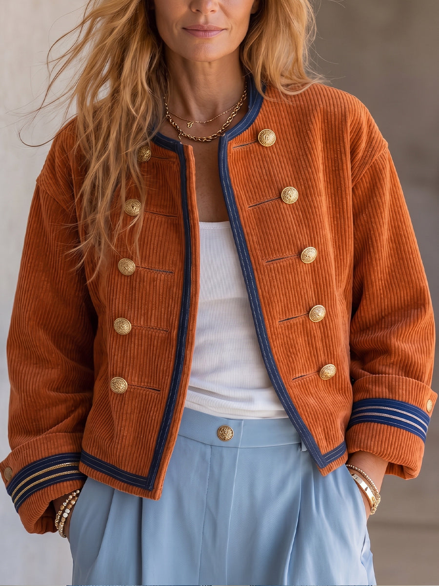 Retro-stila Casual Tondita Corduroy Jako