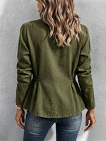 Vintage-inspired Elegant Peplum Jacket