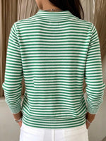 Cozy And Casual Striped Knit Cardigan