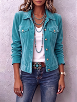 Boho Vintage-inspired Velvet Jacket