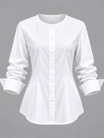 Gilet in maglia chic e camicia bianca in due pezzi