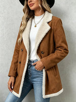 Casual Stand-collar Zip-up Teddy Fleece Jacket