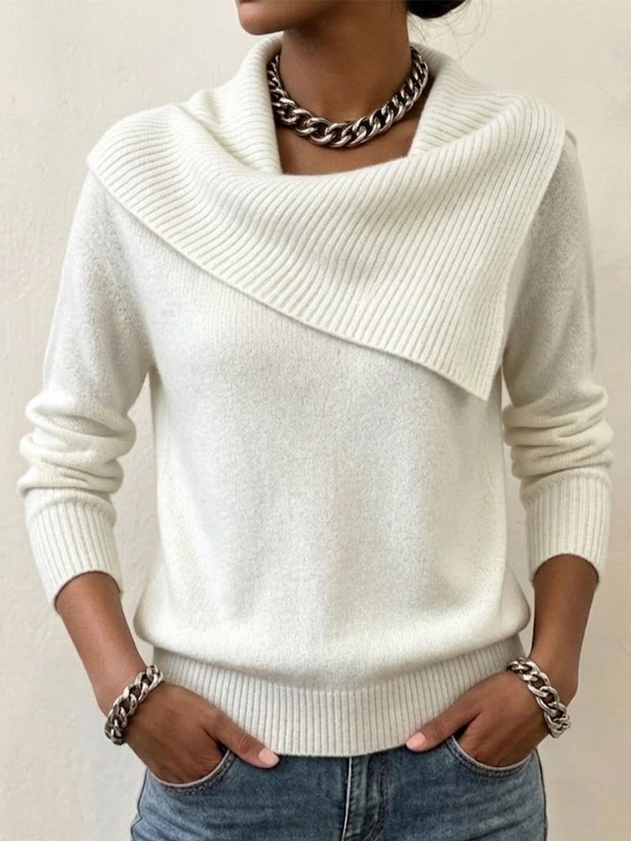 Slim-fit Collared Sweater With A Playful, Retro Vibe