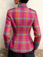 Giacca scozzese in stile vintage