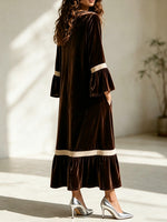 Elegant Long Velvet Dress