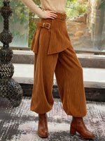 Pantaloni eleganti in velluto a coste