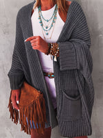 Cozy Casual Oversized Chunky Knit Open Front Cardigan