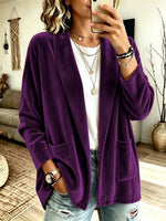 Kuscheliger Samt-Cardigan